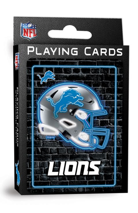 Detroit Lions Neon Playing Cards