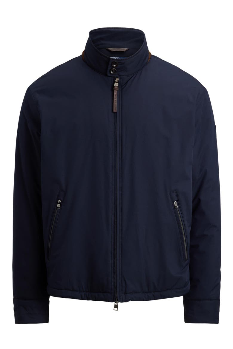Performance Gabardine Bomber Jacket, Alternate, color, NAVY