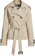 Tommy Hilfiger Belted Crop Trench Coat