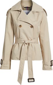 Tommy Hilfiger Belted Crop Trench Coat