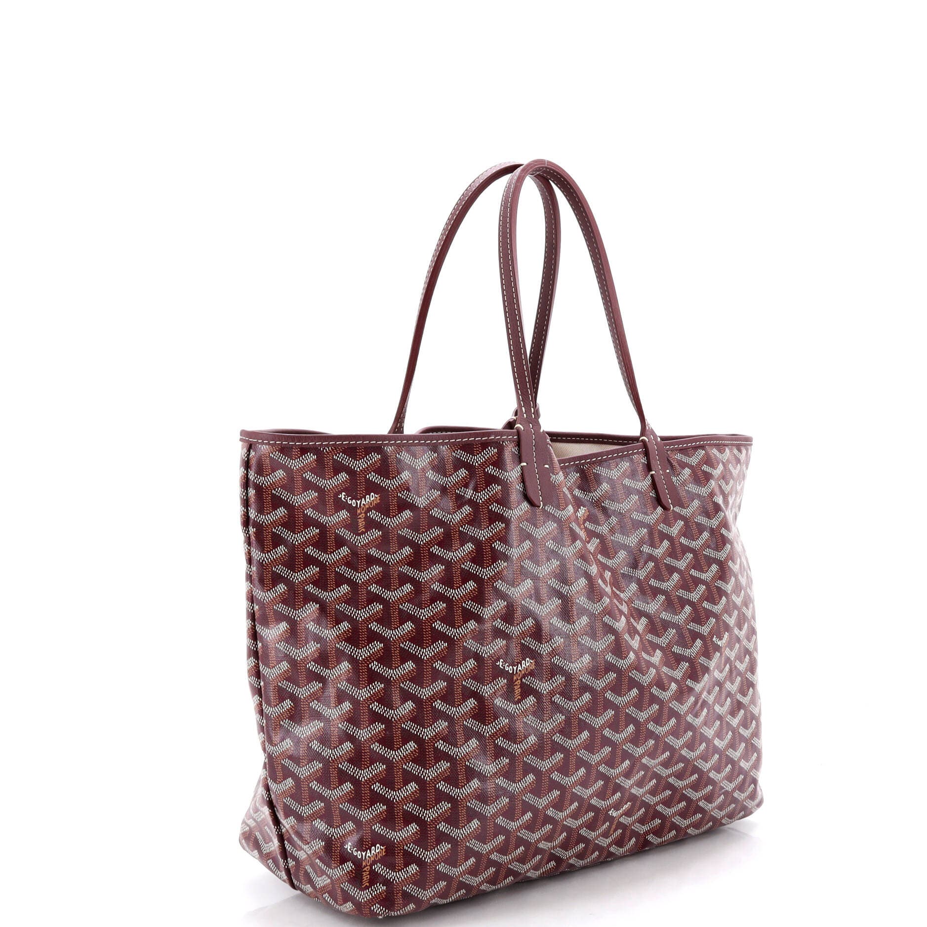 Pre-Owned Goyard Saint Louis Tote Coated Canvas PM, Alternate, color, Red