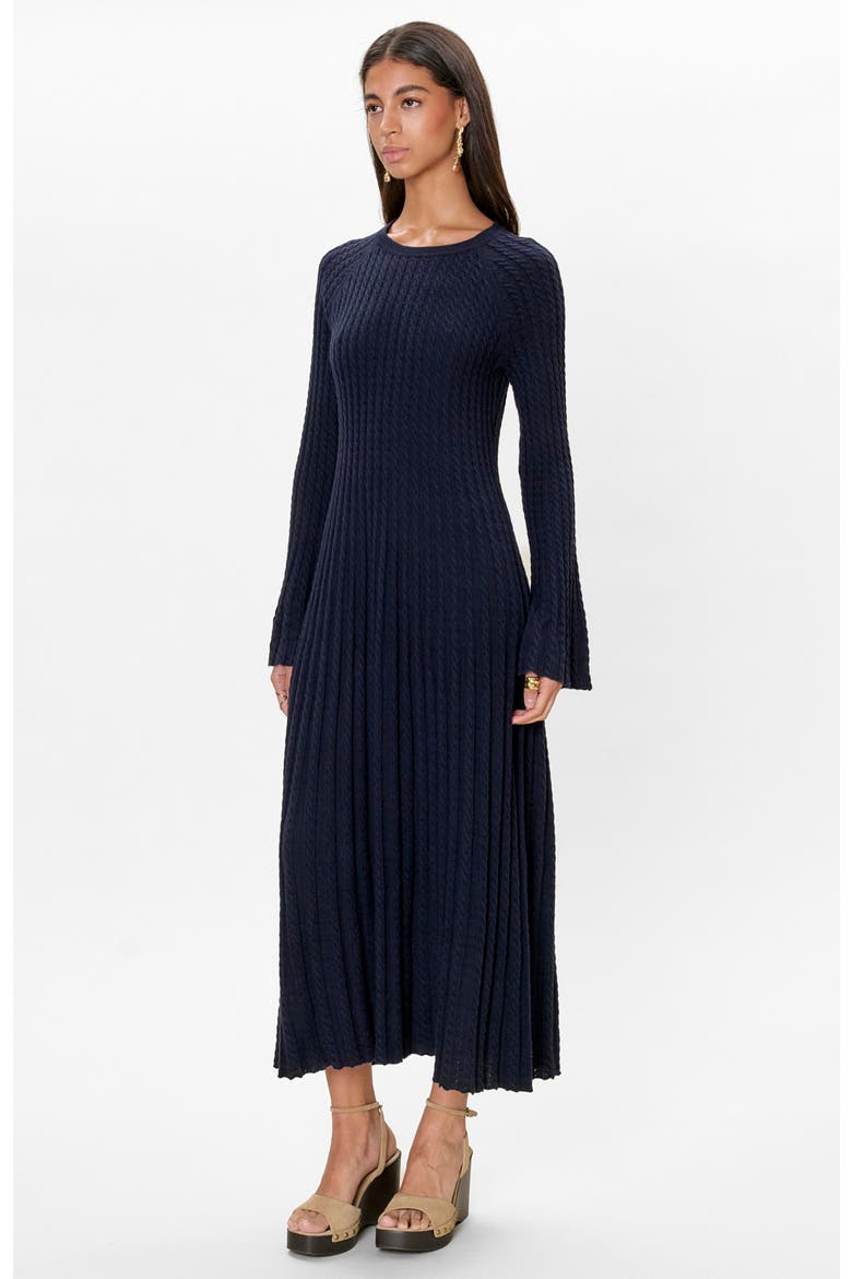 Ella Sweater Dress, Alternate, color, Navy