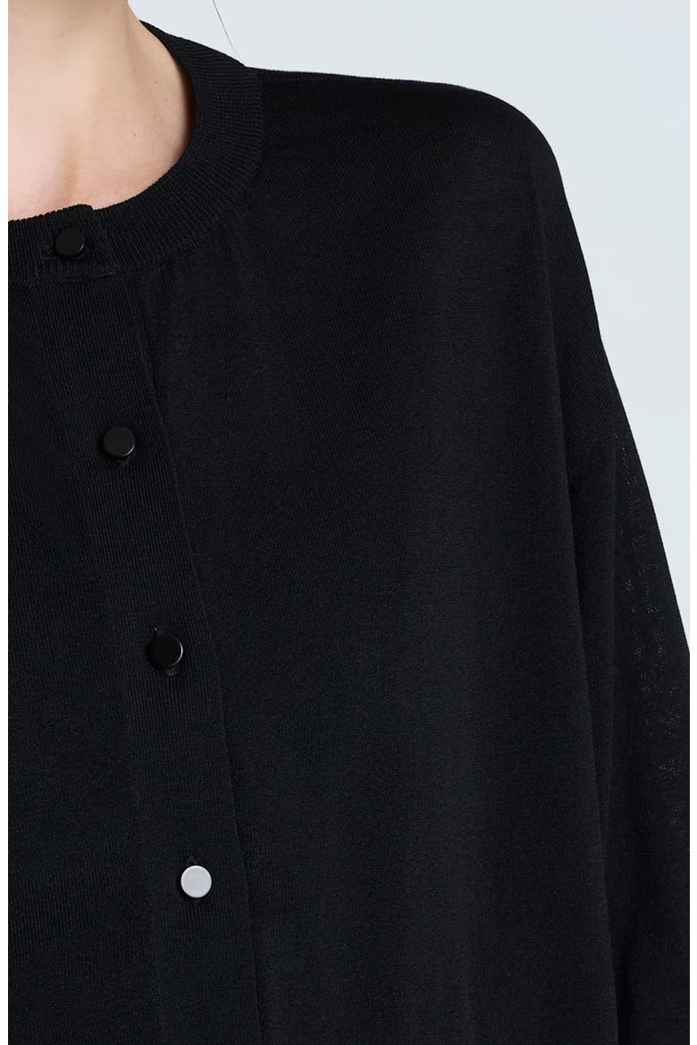 Semisheer Cardigan, Alternate, color, BLACK