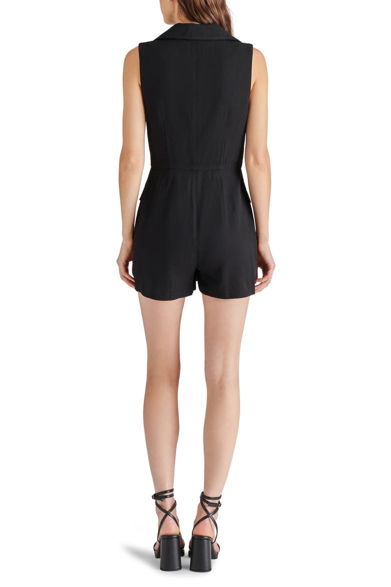 Paris Tweed Romper, Alternate, color, BLACK