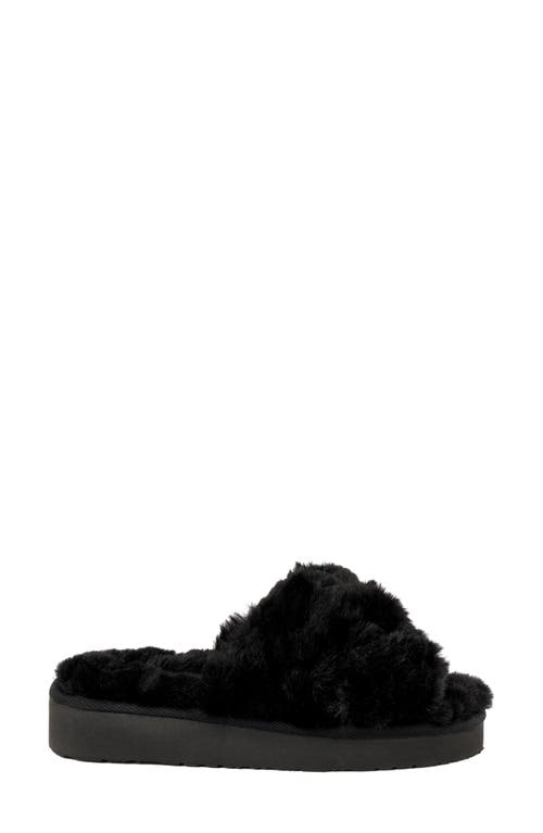 Minnetonka Teddy 3 Faux Fur Slipper In Animal Print