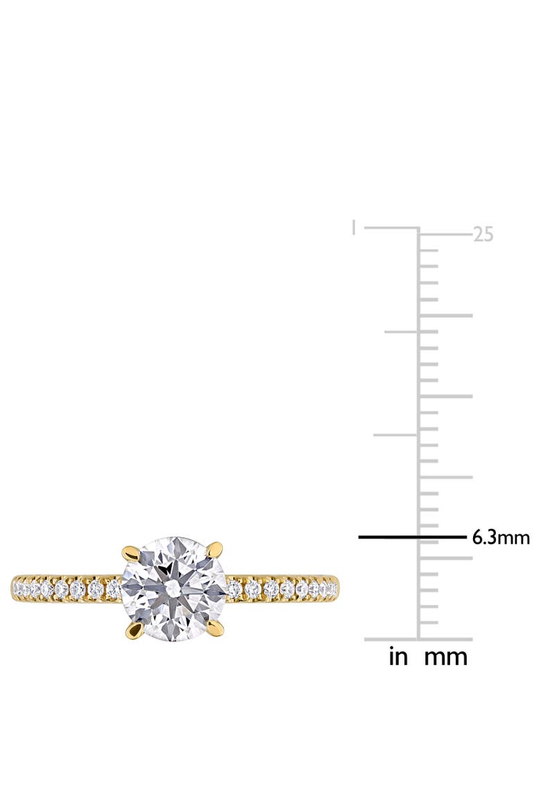 1-1/6 CTW Lab-Grown Diamond Solitaire Ring 14k, Alternate, color, Yellow Gold