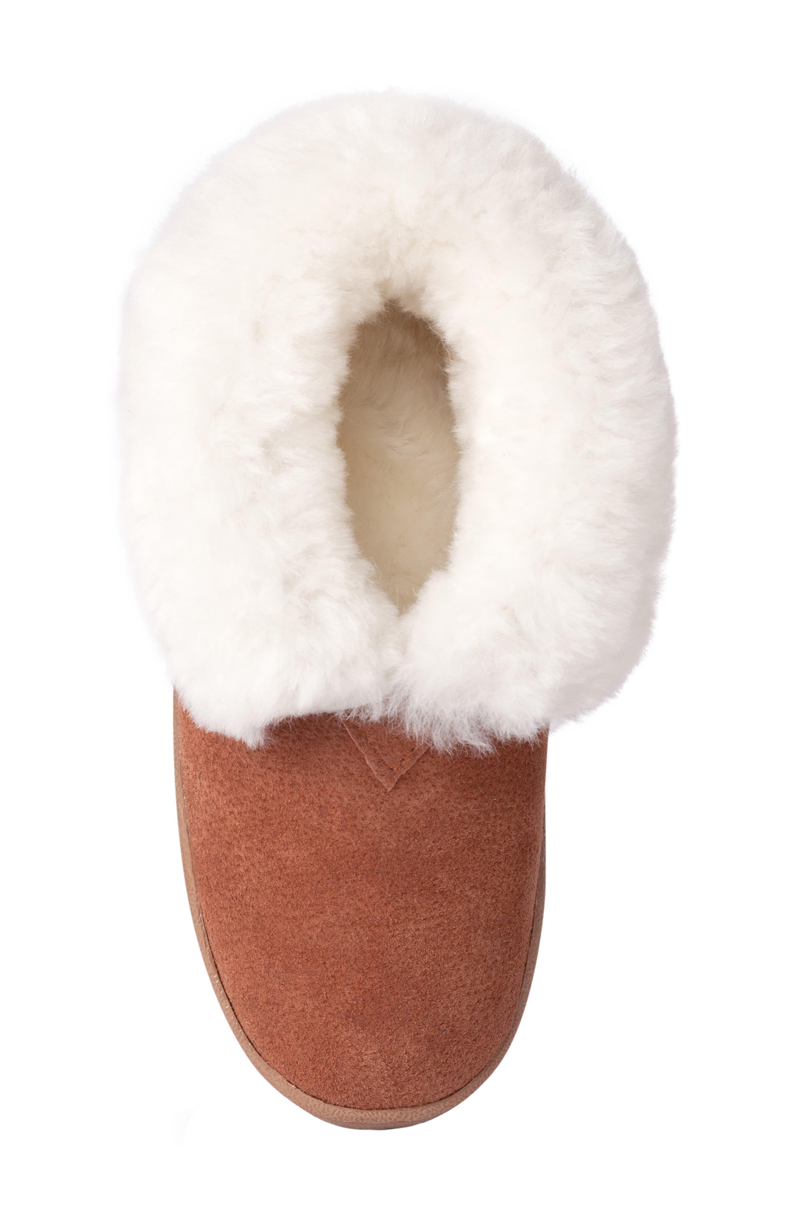 Old Friend Genuine Shearling Bootie Slipper, Alternate, color, 