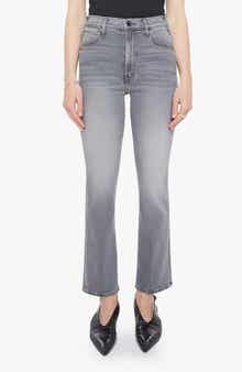 MOTHER The Hustler High Waist Ankle Bootcut Jeans