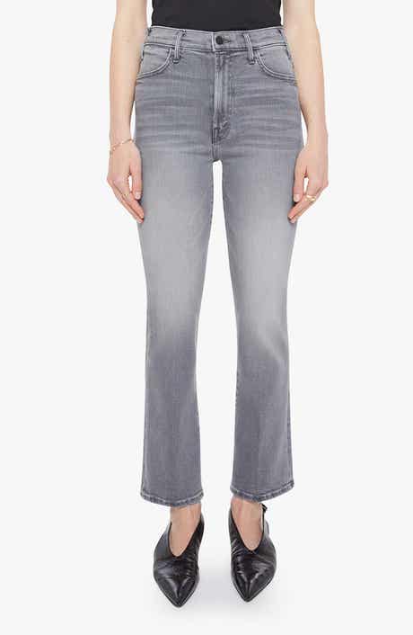 MOTHER The Hustler High Waist Ankle Bootcut Jeans