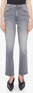 MOTHER The Hustler High Waist Ankle Bootcut Jeans