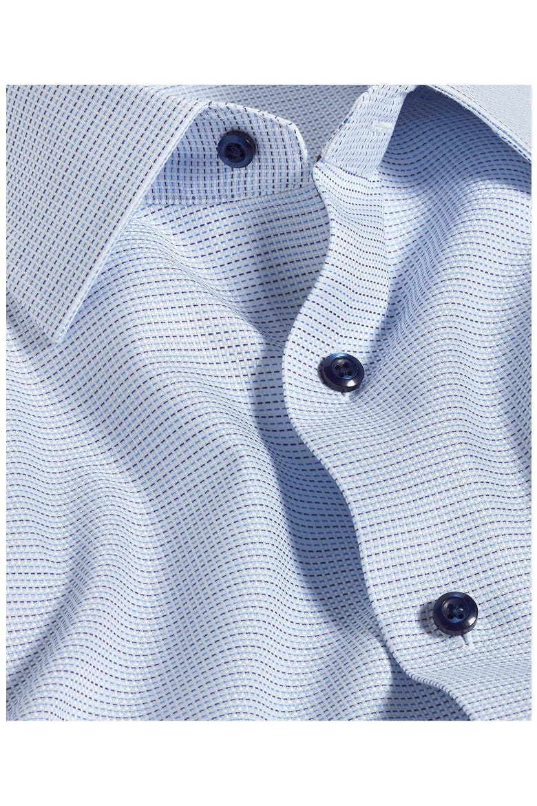 Regular Fit Micro Tic Cotton Dobby Dress Shirt, Alternate, color, SKY/ BLUE