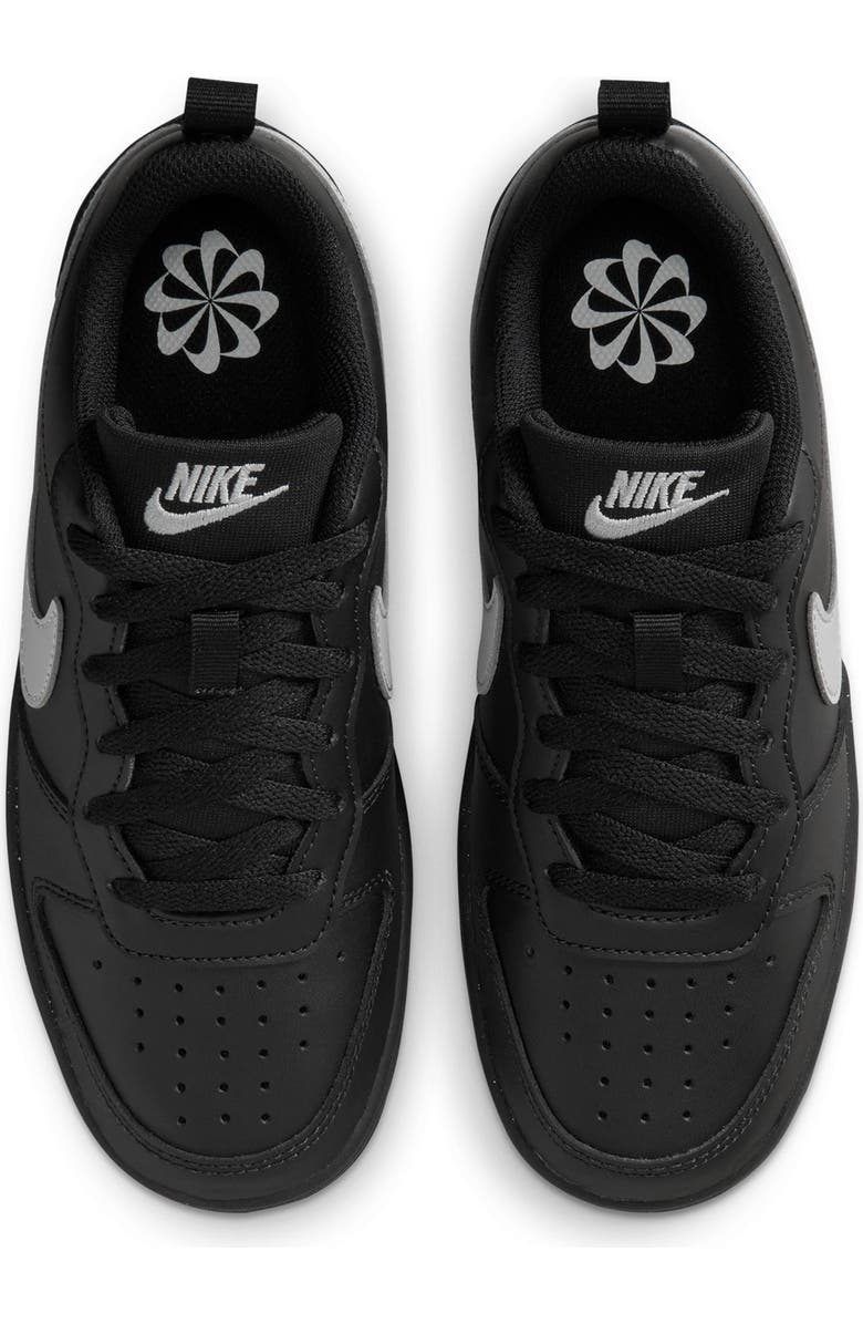 Nike Kids' Court Borough Low Top Sneaker, Alternate, color, Black/Gray Fog