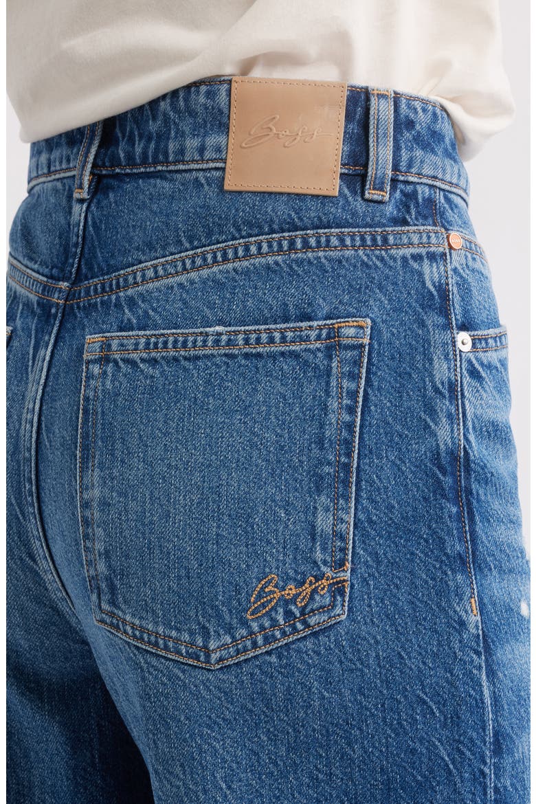 Marlene High Waist Wide Leg Jeans, Alternate, color, BLUE