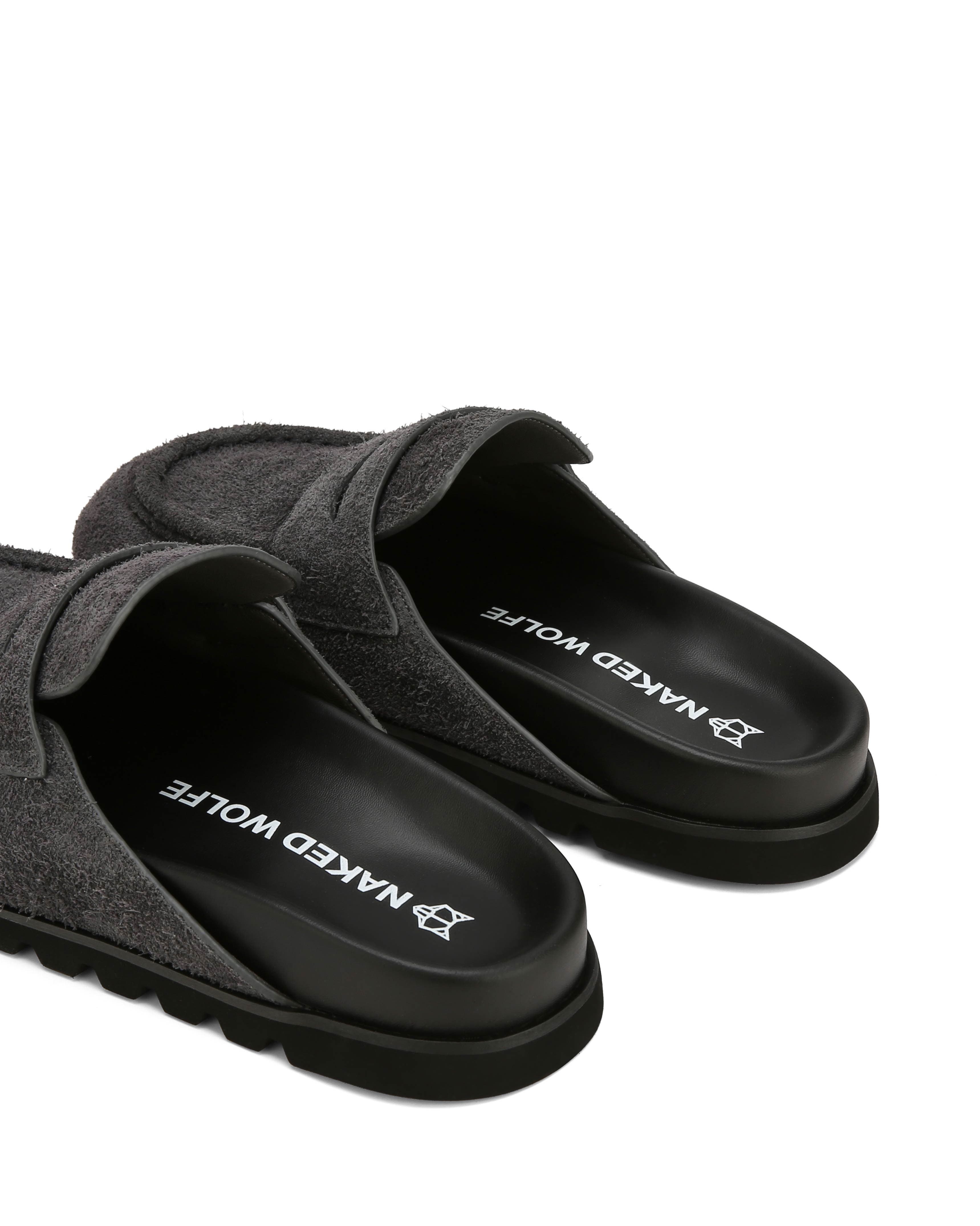 Naked Wolfe Cord Suede Slipper, Alternate, color, Dark Grey