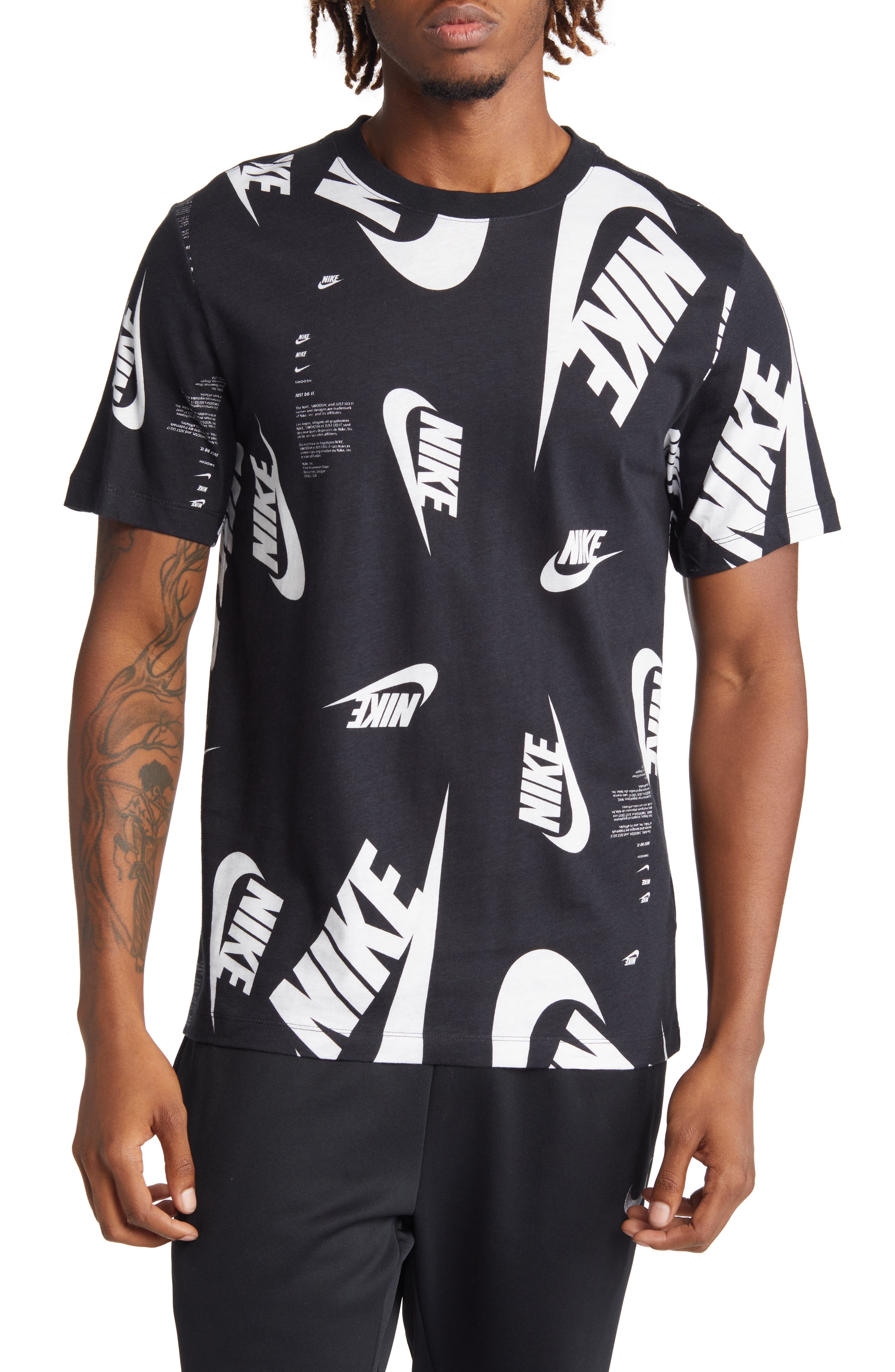 nike central swoosh t shirt