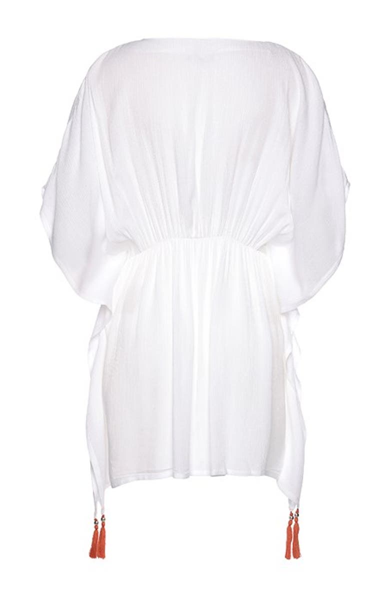 LASCANA Women's Tassel Detail V-Neck Cover Up Size 0/2, Alternate, color,