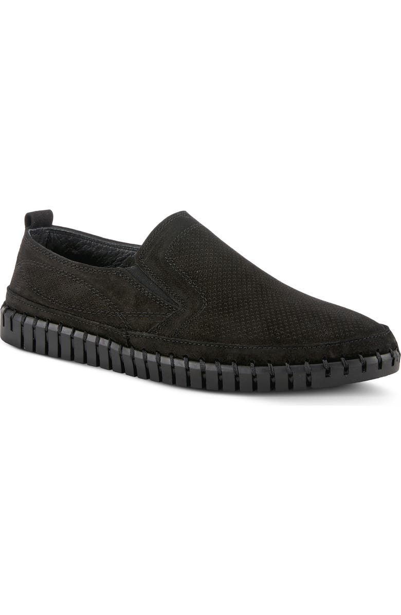 Spring Step Mateo Slip-On Sneaker, Main, color, Black Nubuck