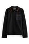 Kids' Long Sleeve Half Zip Cotton Polo