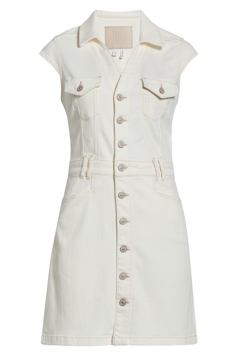 Jaxsyn Denim Minidress, Alternate, color, TOASTED ECRU