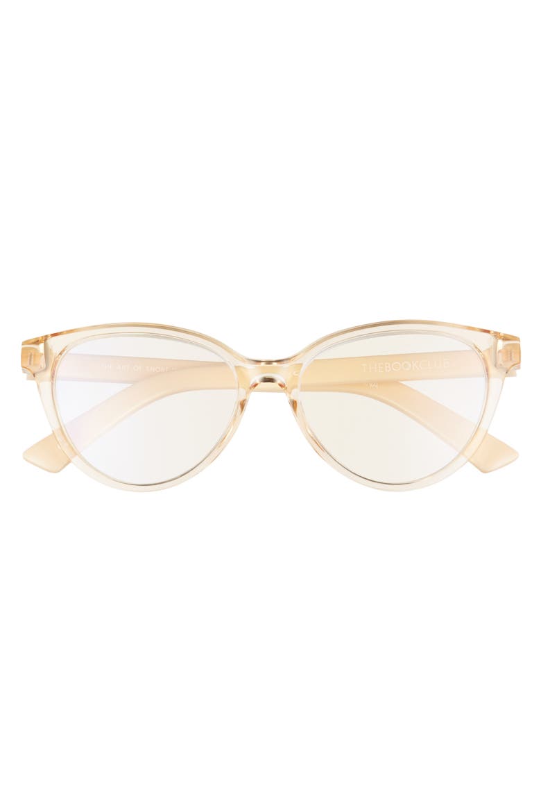 The Art of Snore 53mm Blue Light Blocking Reading Glasses, Alternate, color, CRYSTAL PUTTY