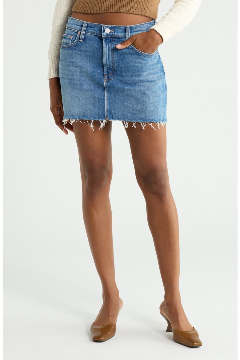 The Ditcher Mini Fray Miniskirt, Main, color, HEADS OR TAILS