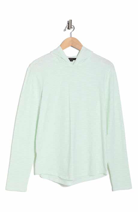 Vince Stripe Slub Cotton Hoodie