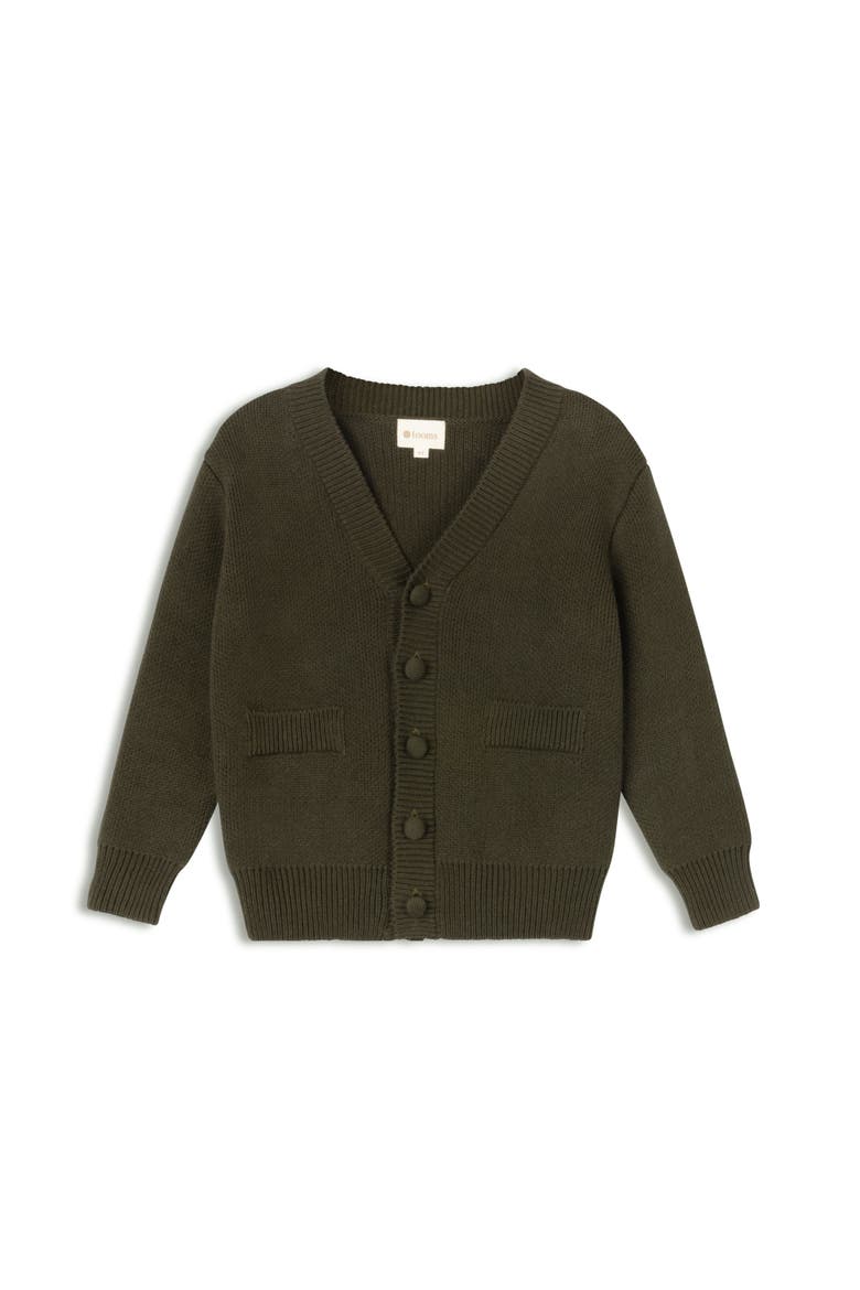Looms Dense Knit Collection - Cardigan, Main, color, Olive