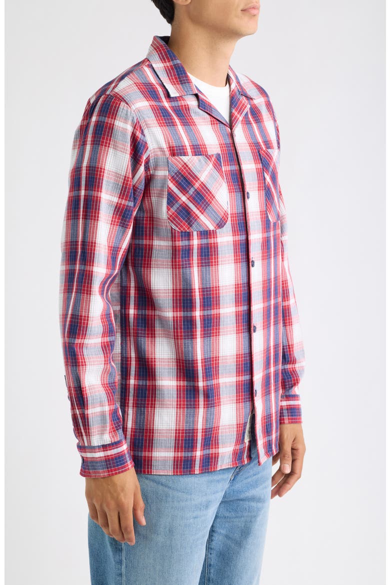 Colts Plaid Camp Shirt, Alternate, color, RED