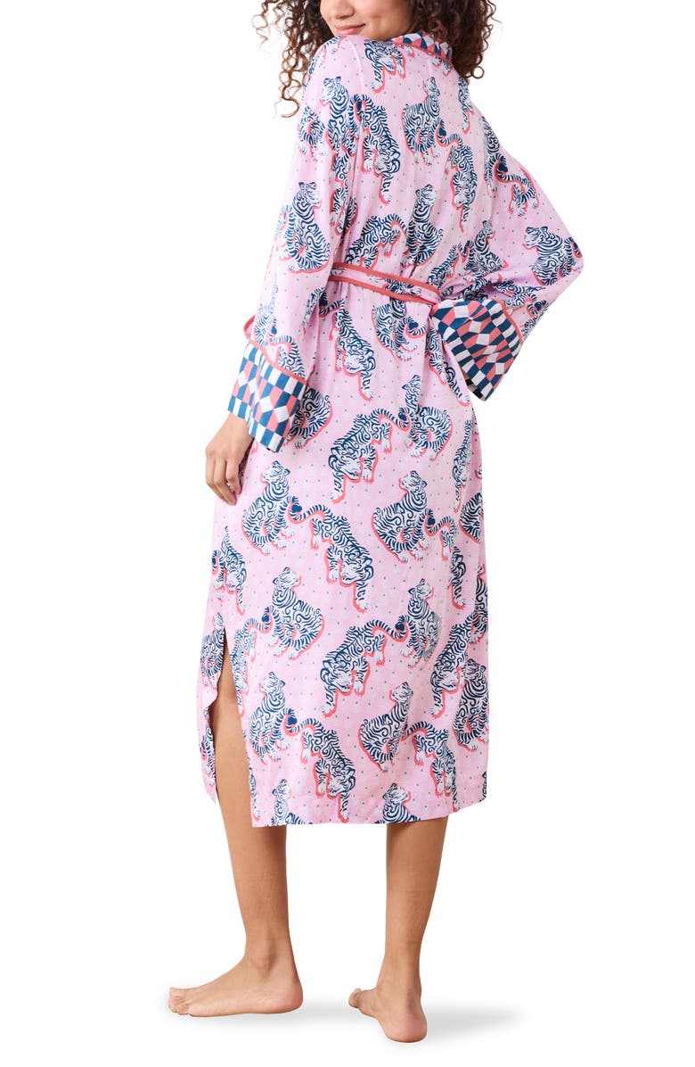 Printfresh Satin Robe, Alternate, color, Blush/ Bashful