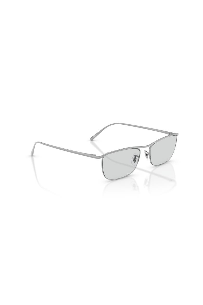 55mm Rectangle optical glasses, Alternate, color, Silver