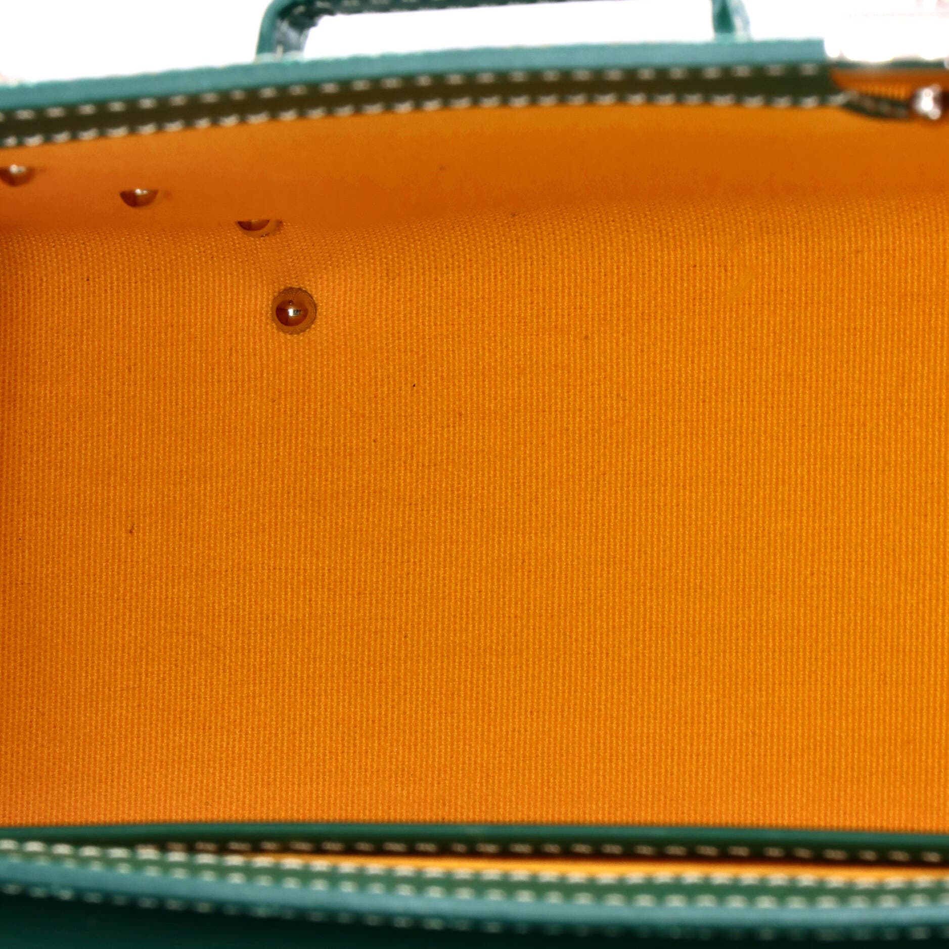 Structured Saigon Top Handle Bag Coated Canvas with Leather Mini, Alternate, color, Green