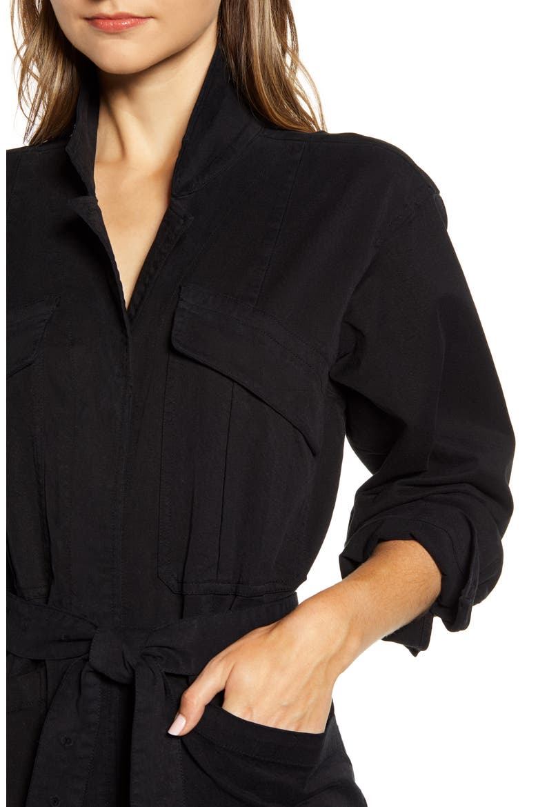 Expedition Twill Jumpsuit, Alternate, color, BLACK