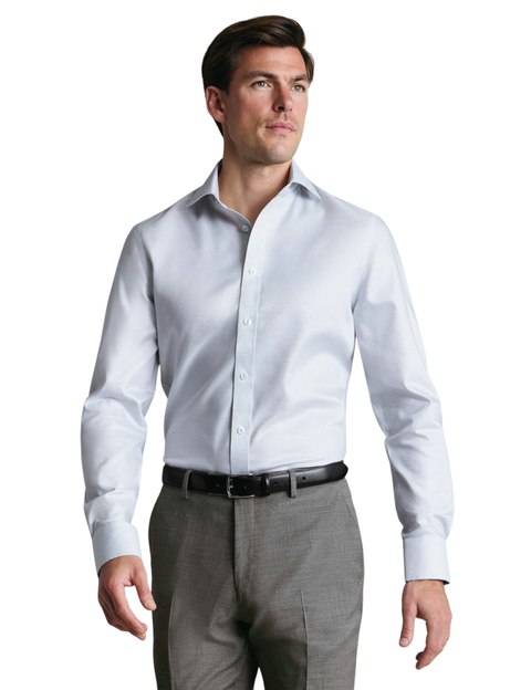 Non-Iron Greenwich Weave Cutaway Shirt