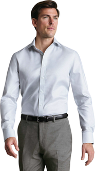 Charles Tyrwhitt Non-Iron Greenwich Weave Cutaway Shirt