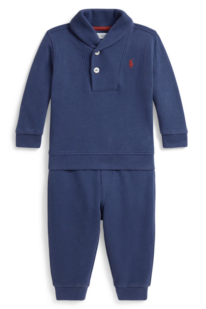 Kids' Estate Rib 2-Piece Pullover and Pants Set, Main, color, NIGHT NAVY