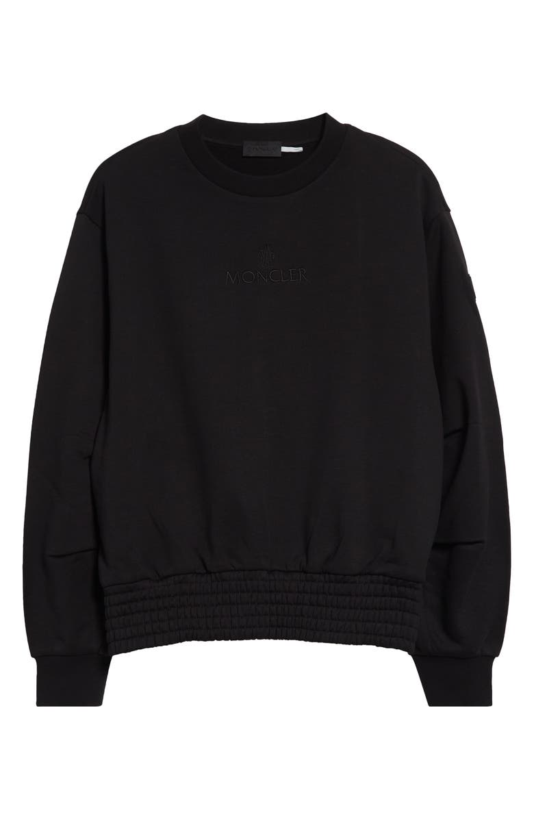 Moncler Logo Cotton Crewneck Sweatshirt, Alternate, color, 