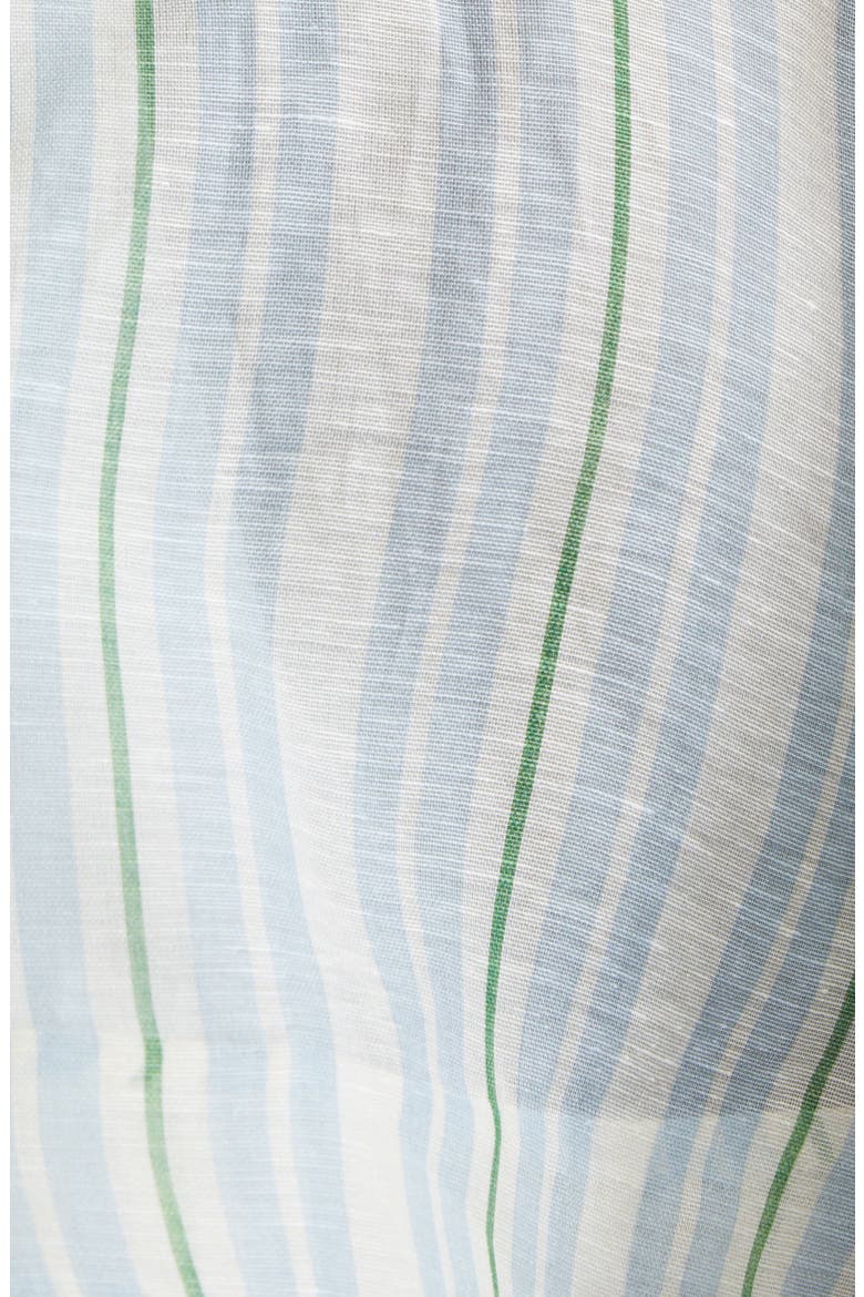 Rebellion Asymmetric Stripe Long Sleeve Linen & Silk Shirtdress, Alternate, color, SPLICED STRIPES
