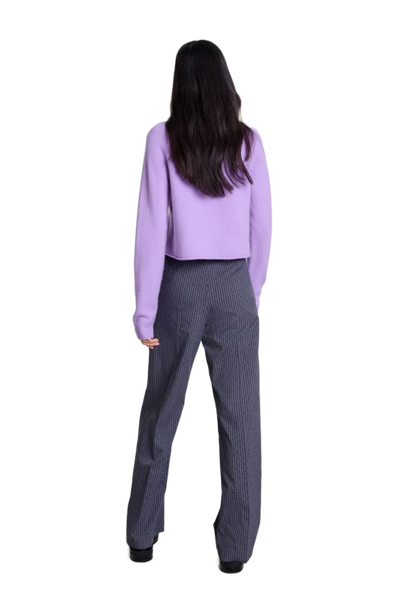 maje Rhinestone suit trousers, Alternate, color, 