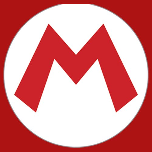 Nintendo Boy's Mario Circle Icon Graphic T-shirt In White
