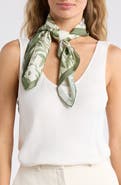 Ted Baker London Floral Silk Twill Square Scarf