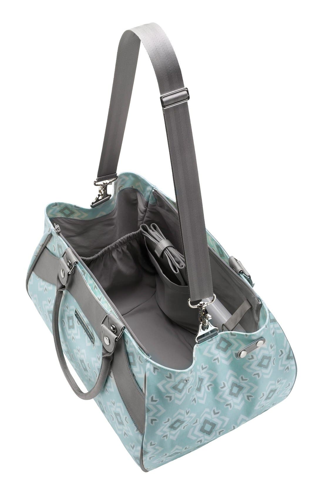 Petunia Pickle Bottom 'Wistful Weekend' Glazed Cotton Diaper Bag, Alternate, color, 