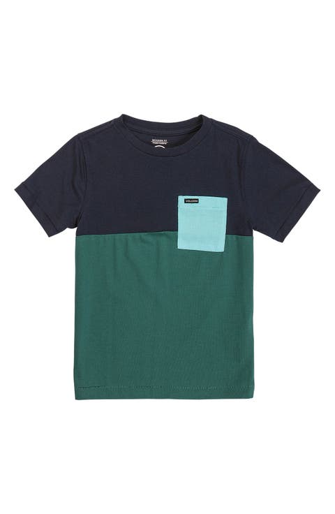 Kids' Blockstone Colorblock Pocket T-Shirt (Toddler & Little Kid)