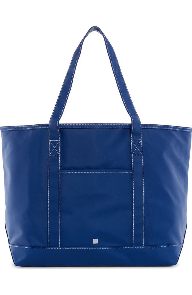 TRVL Design Bluebell Coated Canvas Maxi Tote, Main, color, Blue