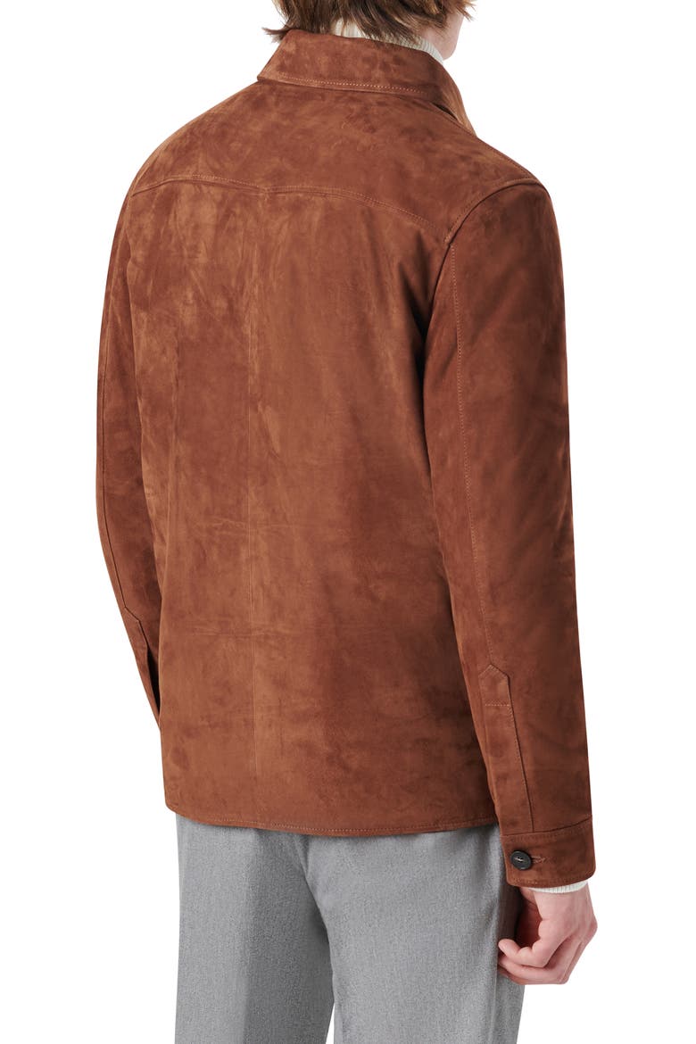 Suede Shirt Jacket, Alternate, color, TOBACCO