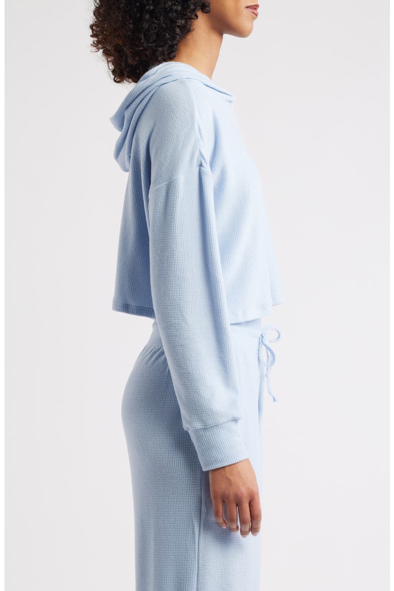 Periwinkle Lily Crop Rib Hoodie, Alternate, color, PERIWINKLE