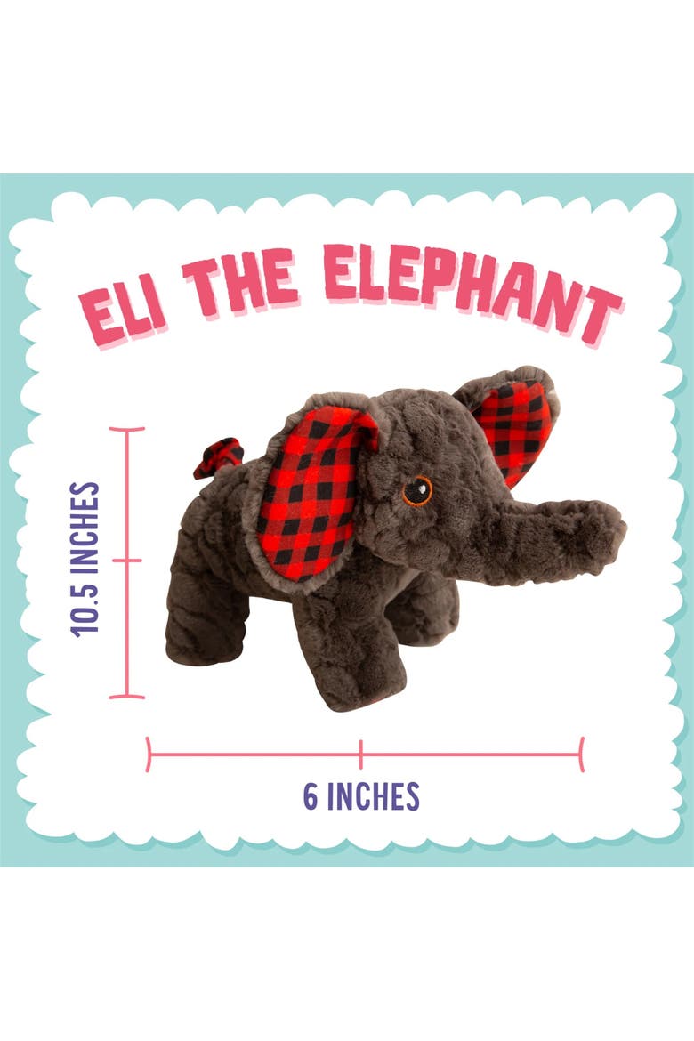 Plush Dog Toy, Alternate, color, Multicolored
