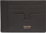 TOM FORD Large T-Line Soft Grain Leather Card Holder
