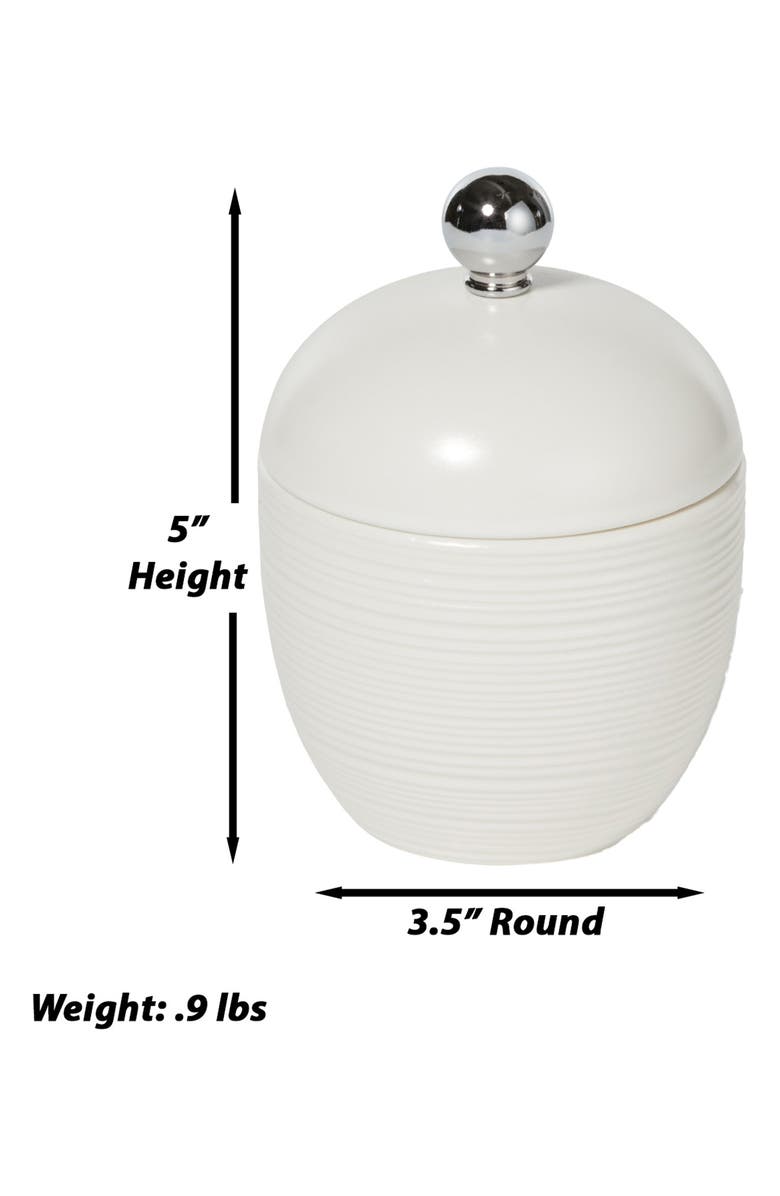 ROSELLI TRADING COMPANY Dubai Ceramic Canister, Alternate, color, White