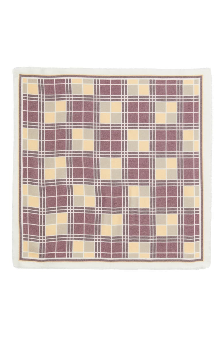 Fringe Bandana Scarf, Alternate, color, GOLD GEO GRID