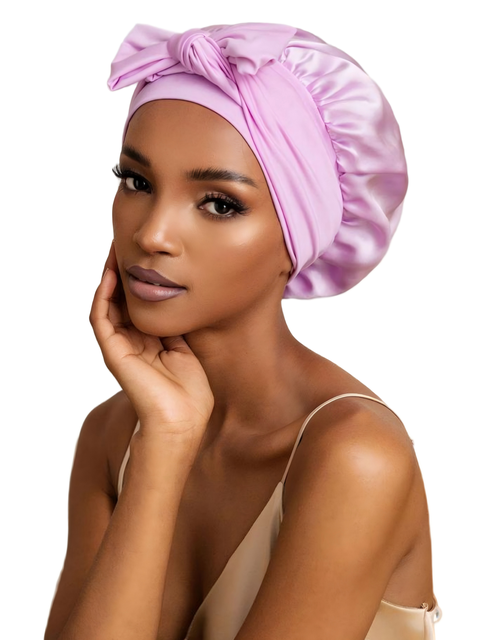 Pure Silk Bowknot Tie Bonnet